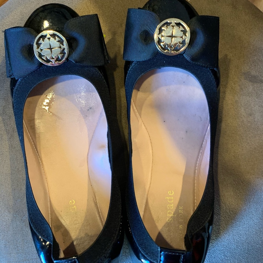 Kate Spade black ballet flats
